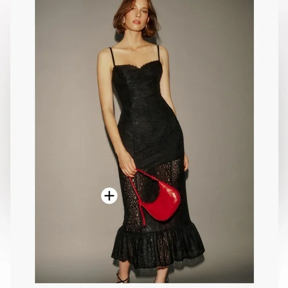 NWT reformation black lace dress size 6 - threedaughtersproperties.com